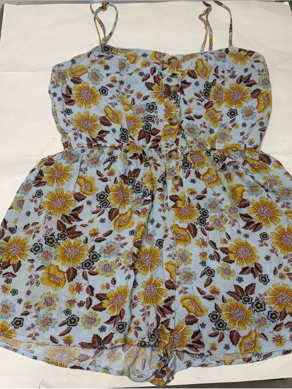 INSPIRED HEARTS XL sunflower romper